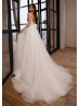 Dazzling Ivory Lace Tulle Beaded Wedding Dress